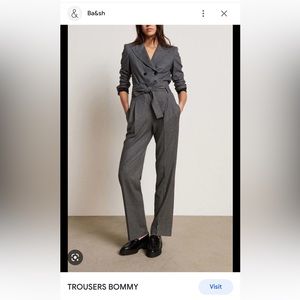 ba&sh pantalon Bommy “S” “1” size, Grey, NWT